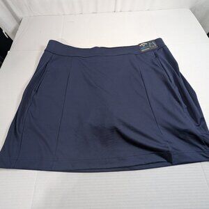 NWT Callaway Women's 2X Cooling UPF 50 Opti Dry Navy Blue Skort Golf True Sculpt